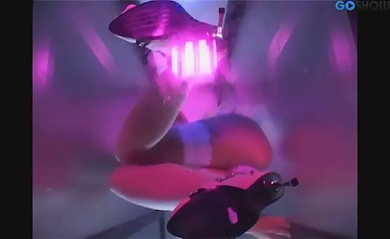 Busty angel penetrates her tight pussy with a huge cock
